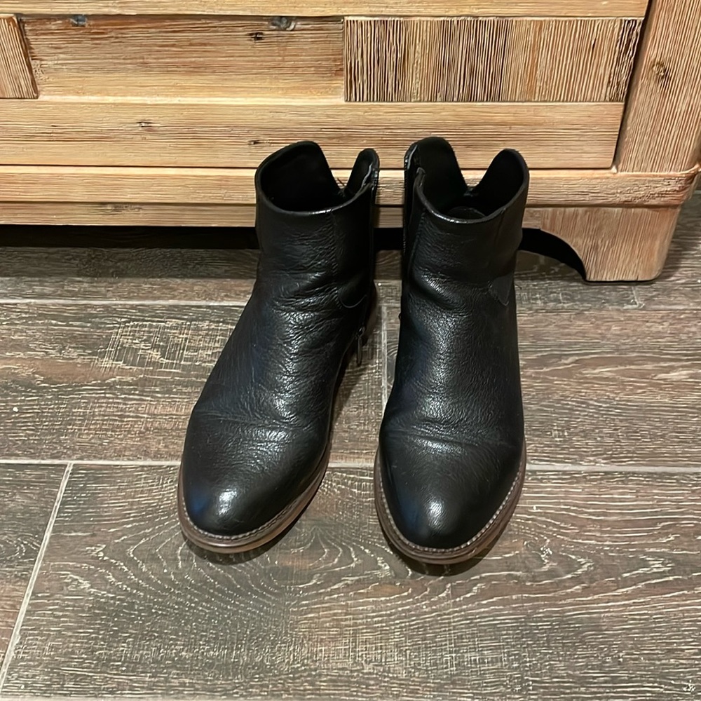 Franco Sarto black ankle boots